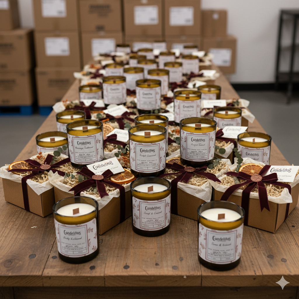 Candelitas bulk and custom candle orders